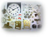 アイコー30日巻カギ巻柱時計 分解掃除(オーバーホール)---もうちょっと詳しく･･･拡大版【OVERHAUL】《 時計分解 》【times-machine.com】時計修理の分解工程・組立工程へ