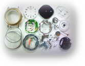 シチズンフォルマ7821Aエコドライブクォーツ腕時計 分解掃除(オーバーホール)---もうちょっと詳しく･･･拡大版【OVERHAUL】《 時計分解 》【times-machine.com】時計修理の分解工程・組立工程へ