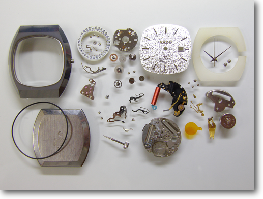 ラドーバルボアESA935111クォーツ腕時計分解修理 – 【三田時計