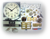 リズム30日巻カギ巻柱時計 分解掃除(オーバーホール)---もうちょっと詳しく･･･拡大版【OVERHAUL】《 時計分解 》【times-machine.com】時計修理の分解工程・組立工程へ