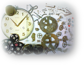 セイコー30日巻カギ巻柱時計 分解掃除(オーバーホール)---もうちょっと詳しく･･･拡大版【OVERHAUL】《 時計分解 》【times-machine.com】時計修理の分解工程・組立工程へ