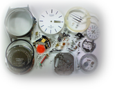 シチズンシャレックス1250Aクォーツ腕時計 分解掃除(オーバーホール)---もうちょっと詳しく･･･拡大版【OVERHAUL】《 時計分解 》【times-machine.com】時計修理の分解工程・組立工程へ